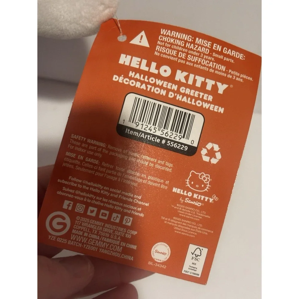 NEW Hello Kitty Tall Halloween Witch Greeter 22